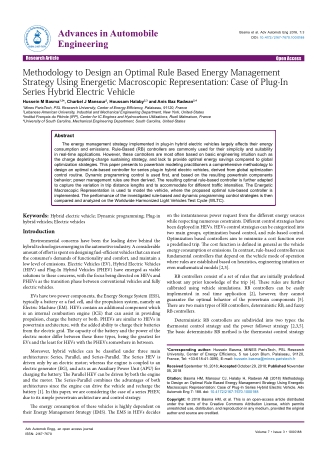 Methodology to Design an Optimal Rule Based Energy Management Strategy Using Energetic Macroscopic Representation: Case