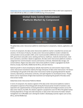 Global Data Center Interconnect Platforms Market