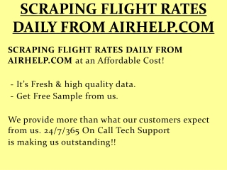 SCRAPING FLIGHT RATES DAILY FROM AIRHELP.COM