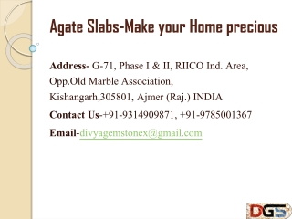 Agate Slabs-Make your Home precious