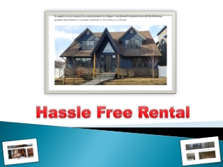 Hassle Free Rental