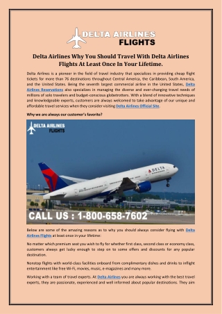 Delta Airlines Why You Should Travel With Delta Airlines Flights