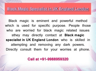 Black Magic Specialist in Bangalore 91-9988959320