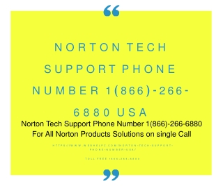 Norton Tech Support Phone Number USA