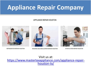 Stove and Oven Repair Houston