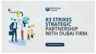 R3 STRIKES STRATEGIC PARTNERSHIP WITH DUBAI FIRM