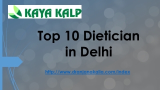 Top 10 Dietician in Delhi-Dr Anjana Kalia