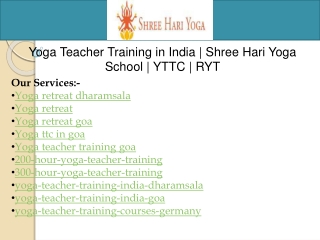 Yoga retreat goa