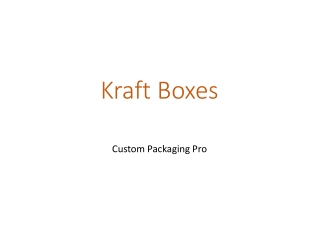 Kraft Boxes