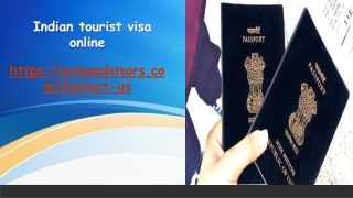 Indian tourist visa online