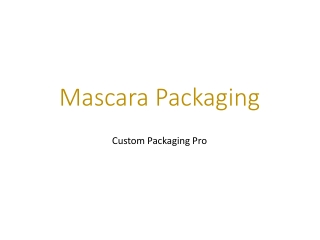 Mascara Packaging