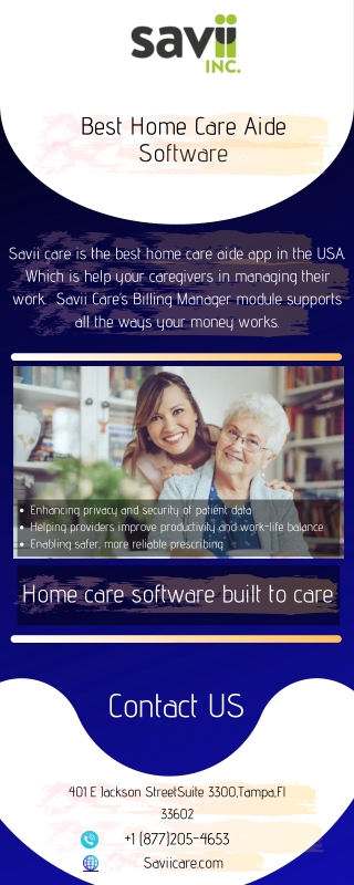 Best Home Care Aide Software - SaviiCare