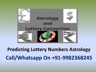 Predicting Lottery Numbers Astrology