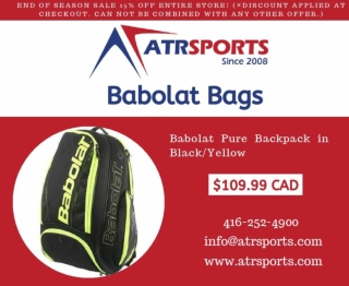 Buy Babolat Pure Backpack & Bags at Toronto, Mississauga