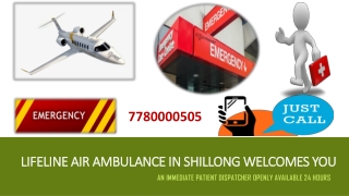 Get Availed by Lifeline Air Ambulance in Shillong 24/7