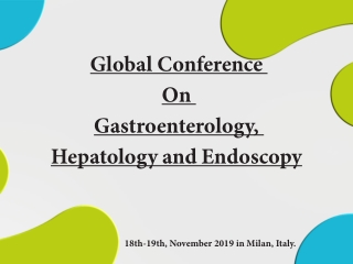 Gastro Conference 2019 - PANCREATIC DISEASES