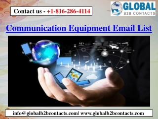 Communication Equipment Email List