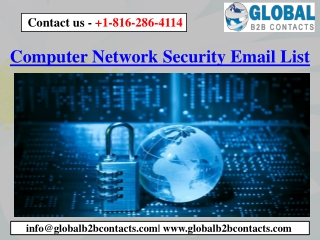 Computer Network Security Email List
