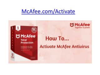 Mcafee activate - www.mcafee.com/activate | Redeem Retailcard