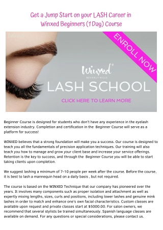 Winxed - Lash School Beverly Hills