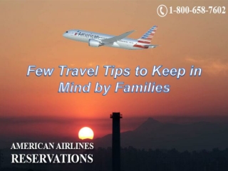 Few Travel Tips to Keep in Mind by Families