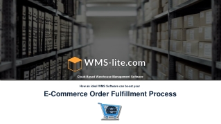 WMS Software, "eWMS", to play a major role in the recent trends of E-Commerce Order Fulfillment Process.