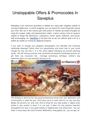 Unstoppable Offers & Promocodes In Saveplus