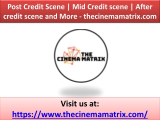 After credit scene