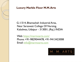 Luxury Marble Floor M.M. Arts