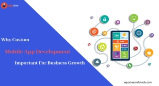 Why Custom Mobile App Development Important For Business Growth