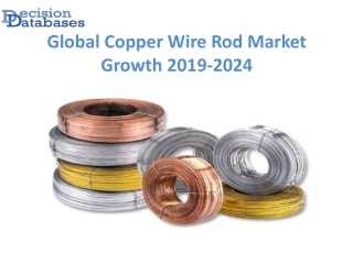 Global Copper Wire Rod Market anticipates growth by 2024