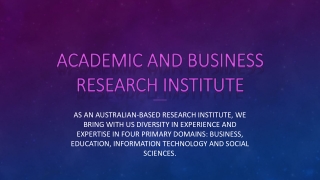 Apiar.org.au-Academic And Business Research Institute