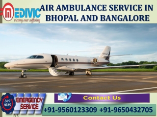 Get Quick and Stupendous Emergency Air Ambulance Service in Bhopal by Medivic