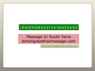 Massage In South Yarra - lemongrassthaimassage.com