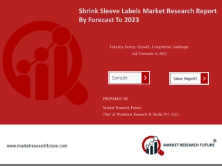 Shrink Sleeve Labels Market Sales Revenue, Worldwide Analysis, Competitive Landscape, Future Trends, Industry Size And R