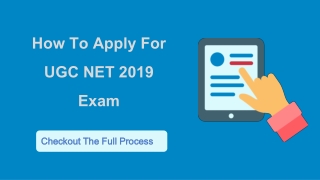How to apply for UGC NET exam 2019