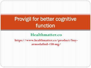 Provigil smart drug for better cognition