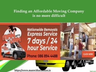 Finding an Affordable Moving Company is no more difficult
