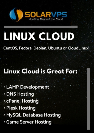 Fast & Secure Linux Web Hosting | Linux Cloud - Solar VPS