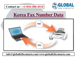 Korea Fax Number Data