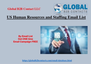 US Human Resources and Staffing Email List