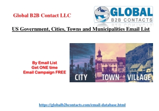 US Government, Cities, Towns and Municipalities Email List