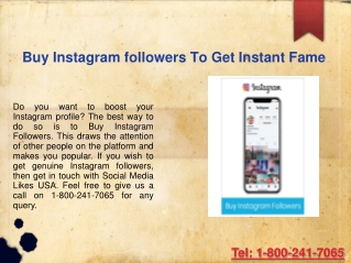 Buy Instagram Followers and Likes To Get Instant Fame