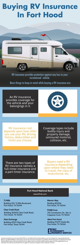 Buying RV Insurance In Fort Hood