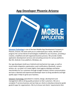 App Developers Phoenix