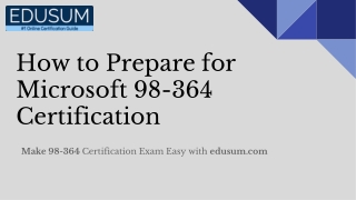 Microsoft Database Fundamentals (98-364) Exam Study Guide and Questions-Answers