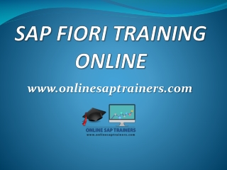 SAP FIORI Training Online, Online Sap FIORI Training