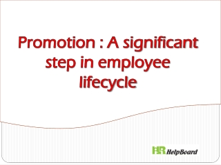 Employee Job Promotion Policy