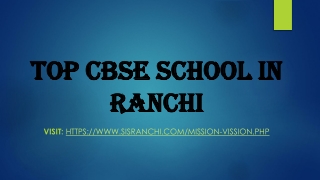 Top CBSE School in Ranchi