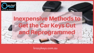 Tips to Save Money on Car Keys Cutting and Reprogramming